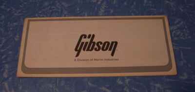 Vintage 1980s Gibson warranty Card THE S G. Deluxe