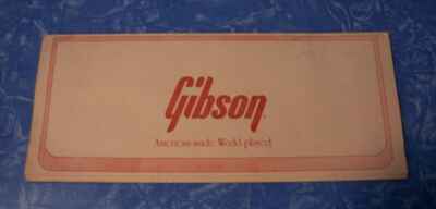 Vintage 1980s Gibson warranty Card L P.  / DLX