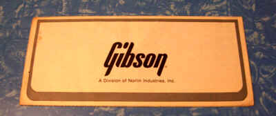Vintage 1980s Gibson warranty Card  E, S. Artist