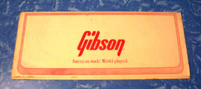 Vintage 1980s Gibson warranty Card  S G. Special