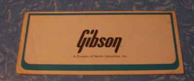 Vintage 1980s Gibson warranty Card  Les Paul Custom