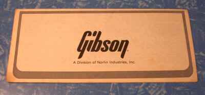 Vintage 1980s Gibson warranty Card  E S. 335 Dot