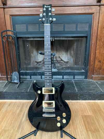 Vintage 1979 Ibanez AR50, black, in excellent minty condition with OHSC
