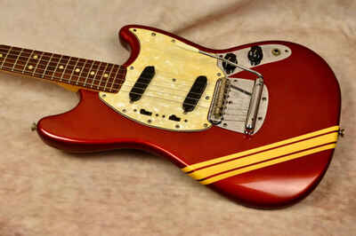 Vintage 1973 Fender Mustang, Kurt Cobain Vibes, Compeition Red, Original Case!