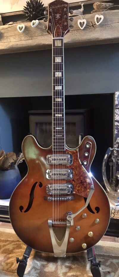Vintage Harmony H77 Guitar 1963 Serial No 3286 Original Kay Tremolo New Gig Bag