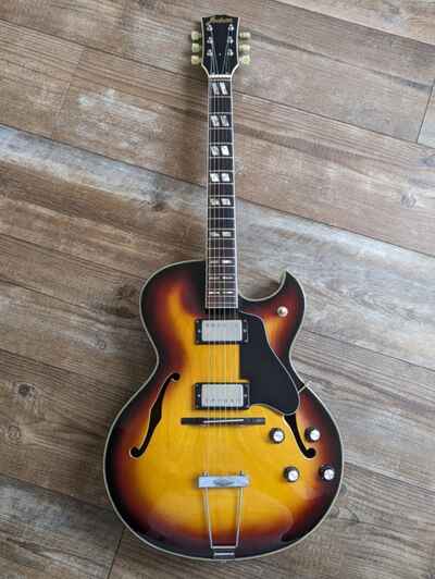 Jedson Es175 Style Archtop Hollow Body Electric Guitar, Made in Japan 1970s