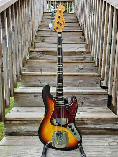 1966 Fender Jazz Bass with Case 100% Original