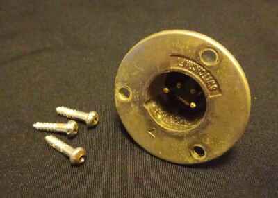 1960s / 70s AMPEG SVT OR B-15 4-CONDUCTOR SPEAKER CABINET JACK W / MOUNTING SCREWS