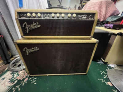 Fender Tremolux 6G9-A 30-Watt 2x10" 1961 - Blonde  /  oxblood grill