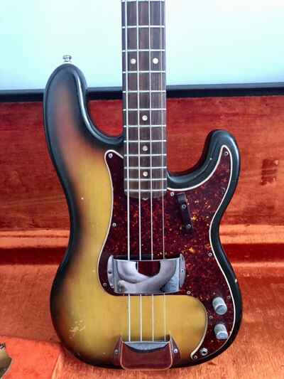 ?1971 Fender Precision P Bass Vintage Sunburst All Original w / Case Amazing ?