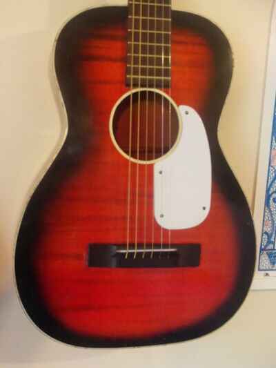 HARMONY STELLA H931 USA VINTAGE 1966 ALL SOLID BIRCH ACOUSTIC PARLOR GUITAR.