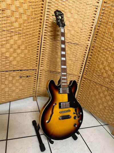 Epiphone ES-339 Vintage Sunburst, with custom Epiphone Hardshell Case