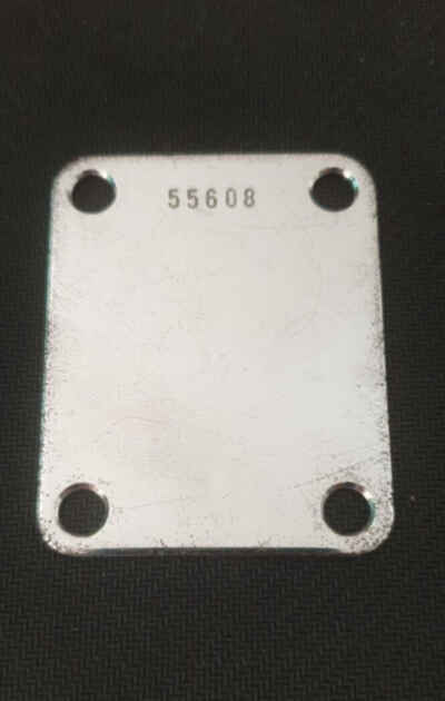 Vintage Original 1961 Fender Neckplate