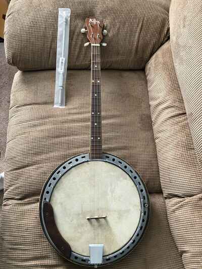 Vintage KAY 4 String Banjo With Resonator