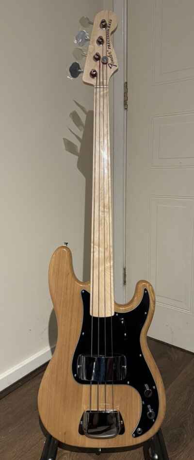 Fender Fretless Precision Bass, Ash-Natural, 1972 Style. Upgraded, Mods Av??able!