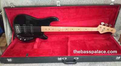 G&L SB-1 BASS 1983 1st YR BLACK ALDER MAPLE OLD HEAD BAR PICKUPS BLK HDWE OHSC!