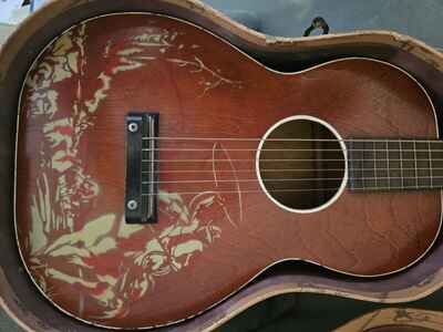 Silvertone Cowboy Guitar 1958 / 1959 With Original Case