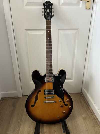 Upgraded Epiphone Dot (Seymour Duncan P90 Pickups) Vintage Sunburst + Hard Case