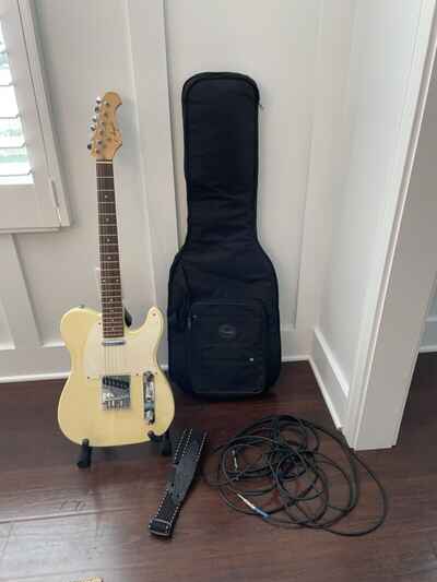 Vintage Agile TC Model Telecaster Guitar With Fender Case NICE FREE SHIPPING