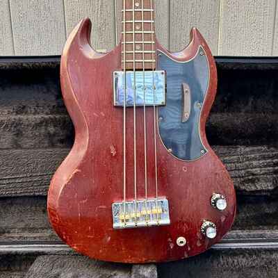 Vintage 1966 Gibson EB-0 Bass Cherry