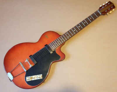 Rare Vintage 1959 Hofner Colorama II Red Cellulose Electric Guitar