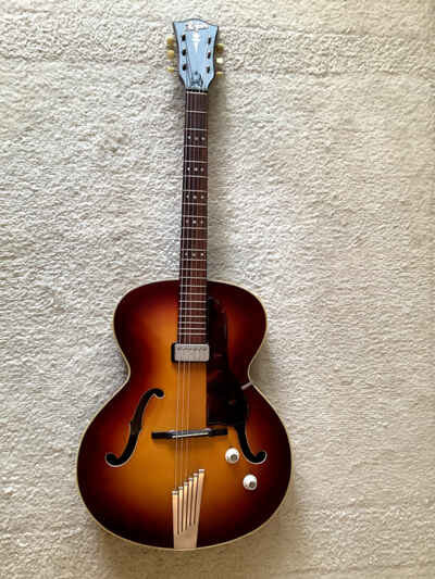 Hofner Senator E1 Semi-acoustic thin guitar, brunette. Excellent condition.