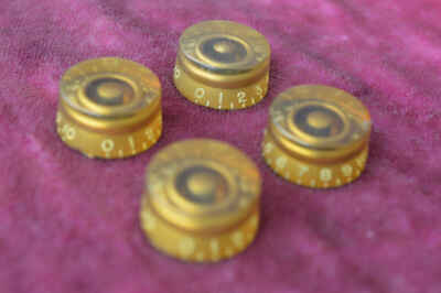 Vintage 1955 Gibson Gold Barrel Knobs Les Paul Goldtop 1954 Standard 1953 ES-175