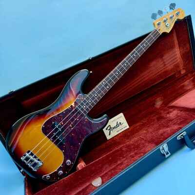 Vintage 1983 Fender Precision Bass (Fullerton era) 3-Tone Sunburst Rosewood neck