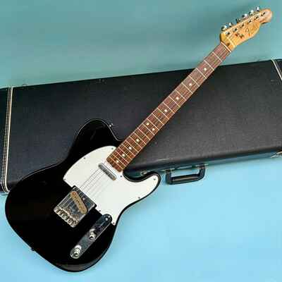 1982 Fender Telecaster Black w / Rosewood Fretboard Dan Smith era S8 neck - 7 4Lbs