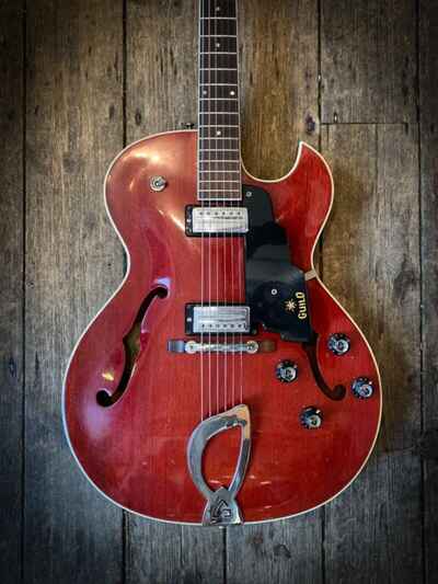 1966 Guild Starfire 2, single cutaway in Cherry finish