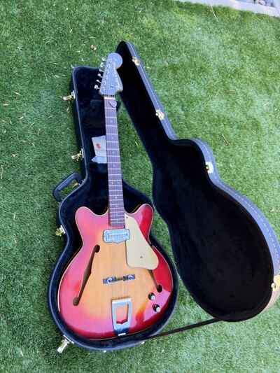 Vintage Fender Coronado W /  Case Electric /  Acoustic 1966