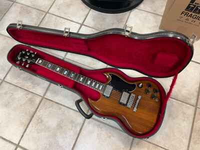 1973 1975 Gibson SG Standard walnut finish with case