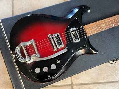 1968 era Gretsch Corvette Bigsby Tremolo Red Sunburst w case