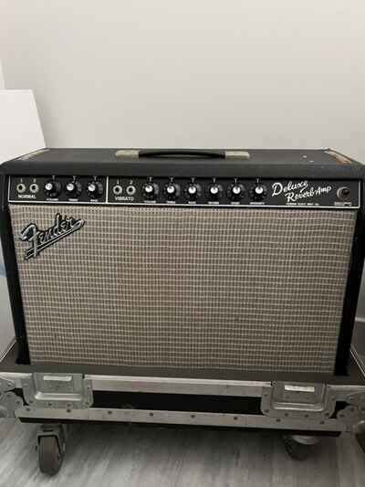 Fender Deluxe Reverb 2-Channel 22-Watt 1x12" Amp 1964- Black Panel