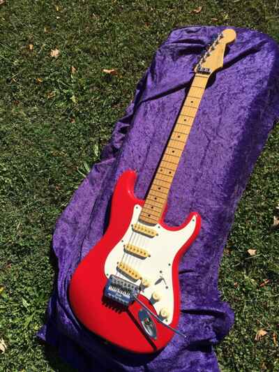 Vintage Fender E Series MIJ Japan 1980s Stratocaster Red System 1