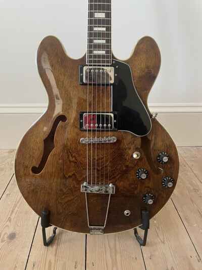 Greco SA-700W Walnut Finish 1977 Japan FujiGen - ES335 style, lawsuit era