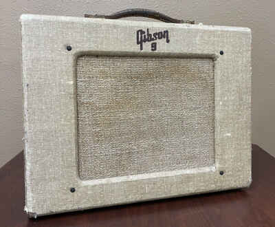 VTG 1950s Gibson GA-9 Guitar Tube Combo Amp 1x10" CLEAN SERVICED Free Shipping