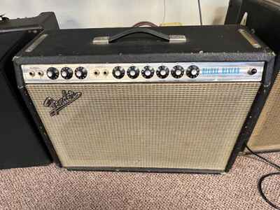 1972 Fender Deluxe Reverb Silverface Combo Amp