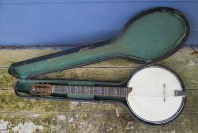 Vintage 6 String Banjo w /  Case