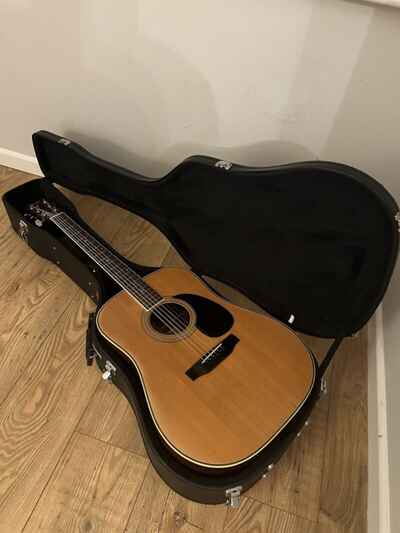 Rare 1980s Fender F-65 Dreadnought Acoustic Guitar (Made in Japan) w /  Hard Case