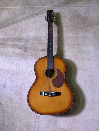 RARE -1970- HARMONY - BIRCH- ACOUSTIC GUITAR VTG RETRO* H5403S