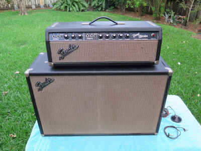 1965 Fender Bandmaster Tube Amp W /  Cabinet Works Great SUPER CLEAN No reserve