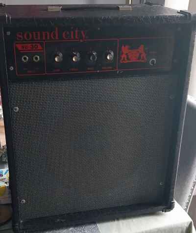 Vintage Sound City SC-30 Guitar amplifier Combo Amp