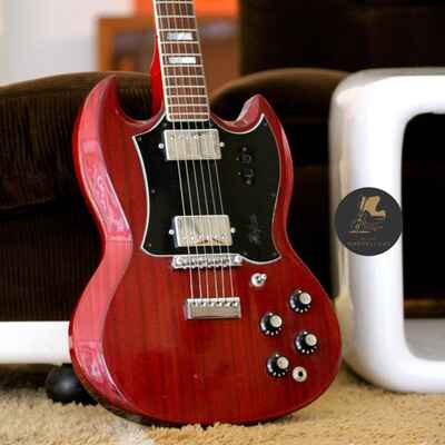 Vintage 1974 Hofner Model 174 Electric Guitar SG Body - Red