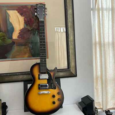 Vintage Early 70s GLOBAL E70 LP Thin-line LP Body Electric Guitar!