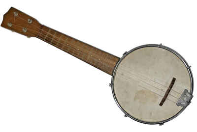 Antique Banjo Ukulele Banjolele Clarophone Uke 21" Music Strings Jazz Ragtime