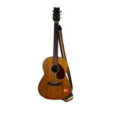 Vintage FG-75 Yamaha Acoustic Guitar Full Size Vintage Dreadnougt With Case