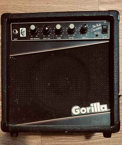 Vintage Gorilla TC-35 Guitar Amplifier Amp The Tube Cruncher Black Working