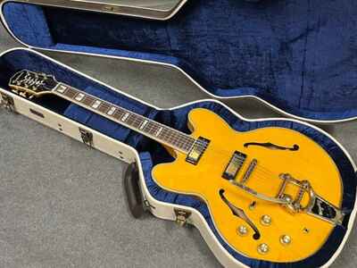 Left Handed Natural Epiphone Sheraton Semi-Hollowbody W /  1960