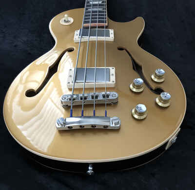 Gibson Memphis ES Les Paul Bass, Gold Top, 4 string with Gibson OHSC